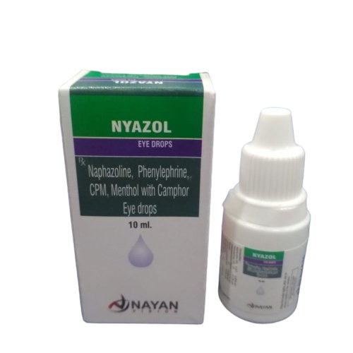 NAPHAZOLINE 0.05% W/V,PHENYLEPHRINE 0.12% W/V,CPM 0.1% W/V,MENTHOL 0.005 % W/V WITH CAMPHOR 0.01% W/V EYE DROPS