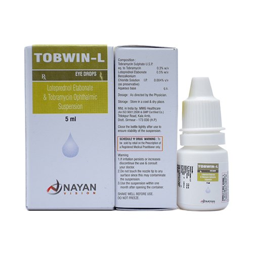 TOBRAMYCIN 0.3% W/V+ LOTEPREDNOL 0.5% W/V EYE DROPS