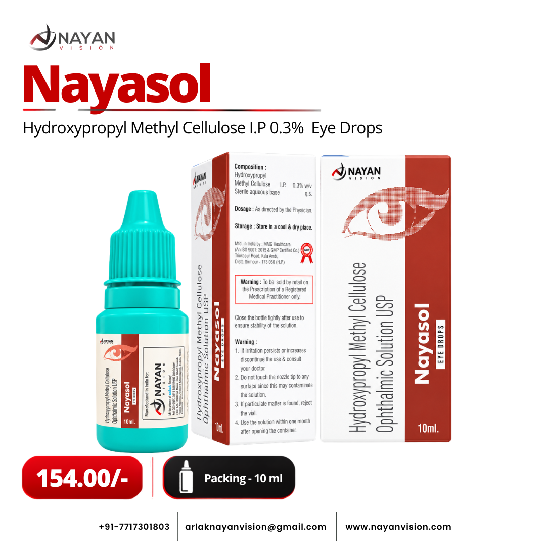 Nayasol Eye Drops | Hydroxypropyl Methylcellulose 0.3%