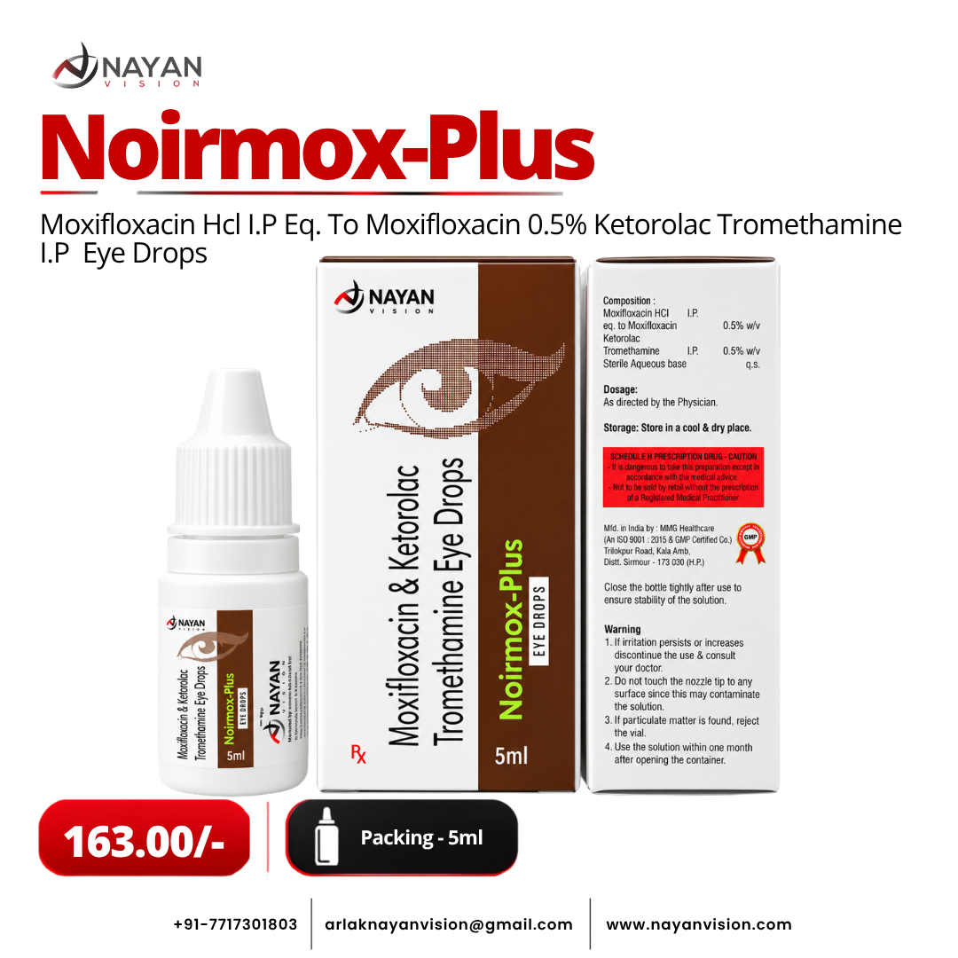 Noirmox-Plus LP Eye Drops | Moxifloxacin & Ketorolac