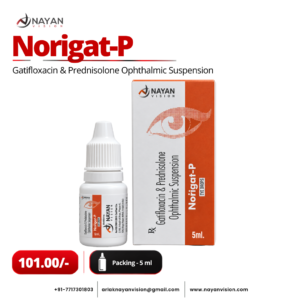 Norigat-P Eye Drops 5ml | Gatifloxacin & Prednisolone